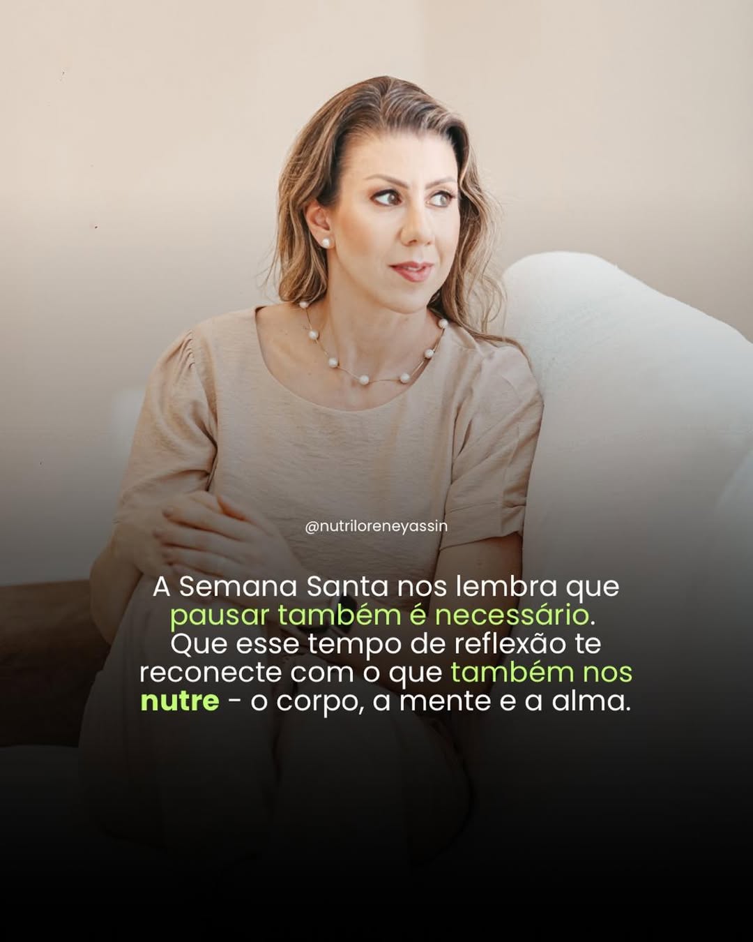 Publicação de Dra. Lorene Yassin no Instagram